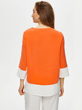 Renk Bloklu Modallı Tunik S25TNK013