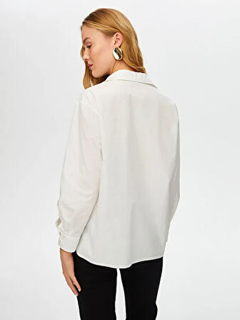 Baskı Ve Nakış Detaylı Poplin Gömlek S25GML002