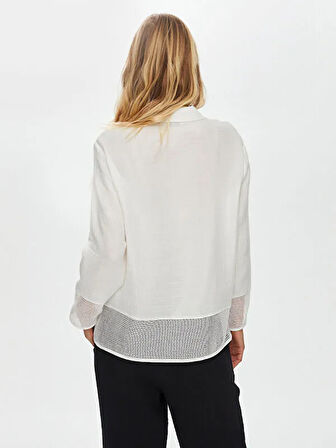 File Detaylı Müslin Gömlek S25GML033