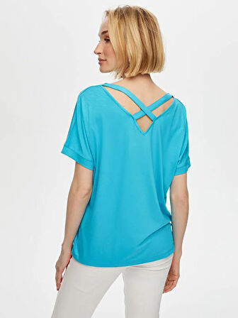 Yuvarlak Yaka Düşük Kollu T-Shirt S25TSH003