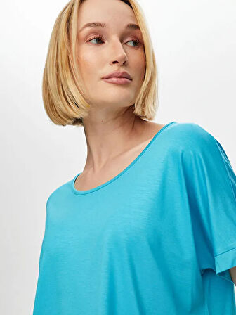 Yuvarlak Yaka Düşük Kollu T-Shirt S25TSH003