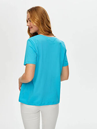 %100 Pamuk V Yaka T-Shirt S25TSH007