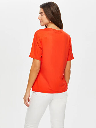 Yuvarlak Yaka Kısa Kol T-Shirt 002