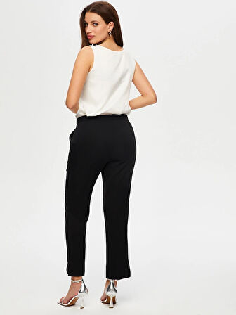 Yanı Yırtmaçlı Ütü İzli Slim Fit Şık Pantolon S25PNT010