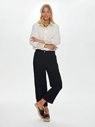 Wide Leg Fit Müslin Pantolon S25PNT028