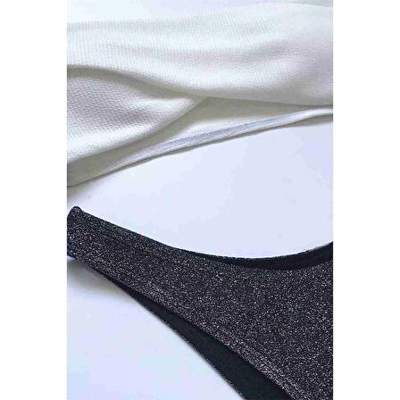 Angelsin Beyaz Bikini Üst Beyaz