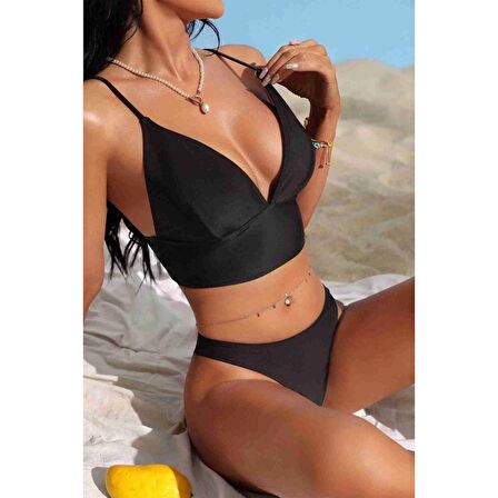 Angelsin Şık Bikini Altı Siyah