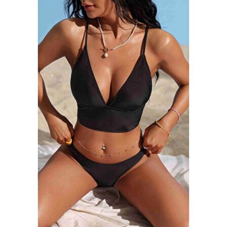 Angelsin Şık Bikini Altı Siyah