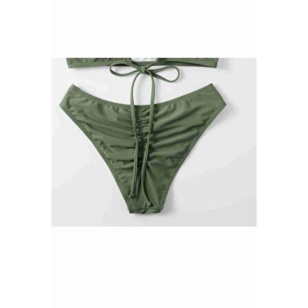 Angelsin Brezilyan Arkadan Büzgülü Bikini Altı Yeşil