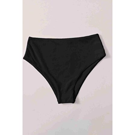 Angelsin Yüksek Bel Bikini Altı Siyah