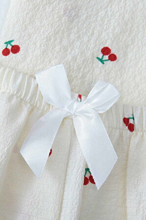 Merry See Özel Örme Kumaş Baskılı Kısa Kollu Şortlu Pijama Takımı
