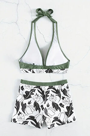 Angelsin Baskılı Bikini Üstü (Çıkartılabilir Kaplı)