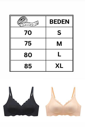 Merry See Dikişsiz Balensiz Çıkarılabilir Pedli Lazer Kesim izbırakmaz Görünmez Sütyen