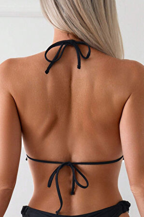 Angelsin Gögüs Aksesuar Detaylı Bikini Üstü (Çıkartılabilir Kaplı)
