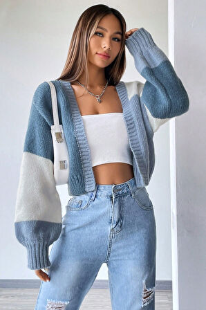 Merry See Düşük Omuzlu Yumuşak Dokulu Salaş Triko Hırka