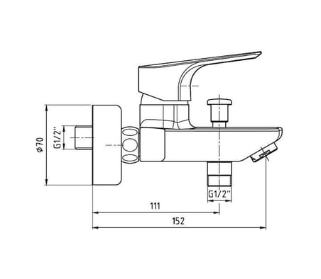 E.c.a. Niobe 3'lü Batarya Seti 482 Banyo + 053 Lavabo + 098 Eviye Krom