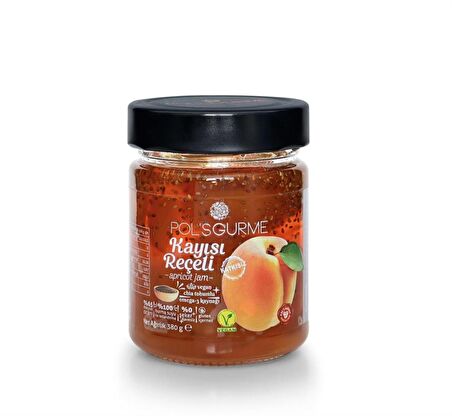 Pol's Gurme Chia Tohumlu Kayısı Reçeli 380 Gr