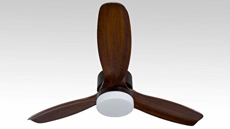 Alsanfan Modern Kahverengi Aydınlatmalı Uzaktan Kumandalı 132cm Tavan Vantilatörü