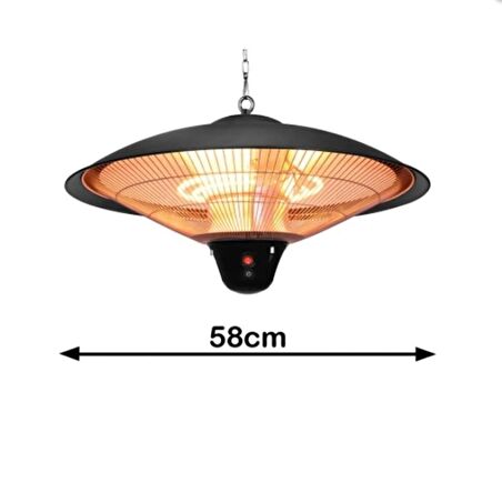 Dlc Trendyheat 2000 Watt İç ve Dış Mekan Kumandalı Sarkıt Isıtıcı