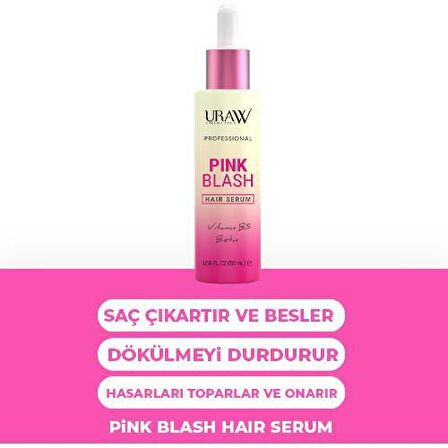 URAW PİNK BLUSH SAÇ SERUMU 50 ML