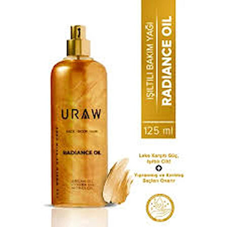 Uraw Radiance Oil | Bitkisel Yağ Kompleksi - Yoğun Nemlendirici Işıltılı Saç Ve Vücut Yağı