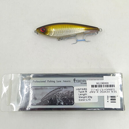 Sea Horse X-Rap Subwalk 9.5cm L13 23gr Yapay Balık 000323