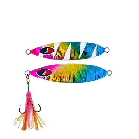 Noeby 1005n 80mm 60g Nj006 Glow Rainbow Slow Jig