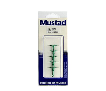 Mustad Hq:35648 No:5 Yeşil 3 Lü İğne