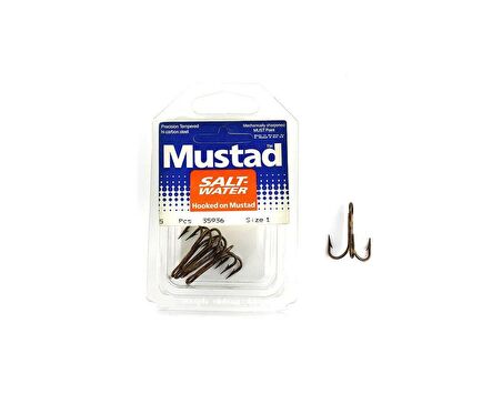 Mustad Saltwater 35936 5 Pcs No:1 3 Lü İğne