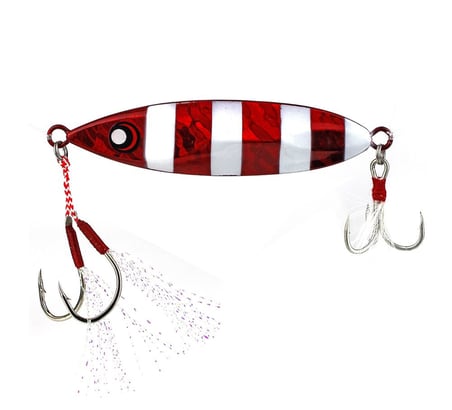 Yo-Zuri Slow Jig 95 Mm 60 Gr Red Zebra Glow