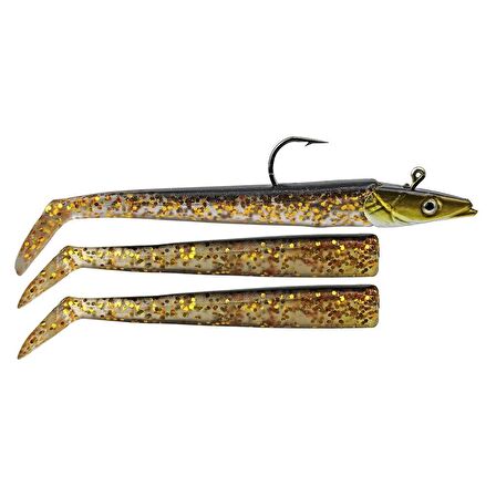 Sea Horse Sandeel Soft Lure 10 Cm 14 Gr Gold