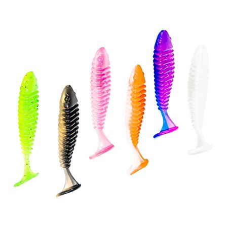 Crony Worm Tail Series 4,5 Cm Orange 20 Pcs