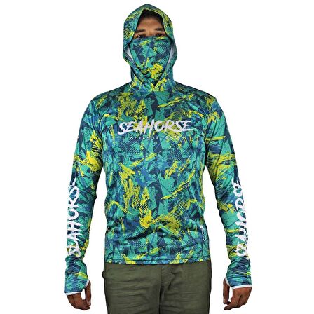 Sea Horse W.W. Pro Angler Uv T-Shrt Camo S.Medium