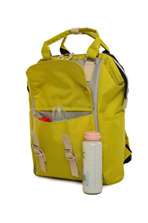 Bagmori M000003884 Çok Amaçlı Unisex Bebek Bakım Çantası Sarı