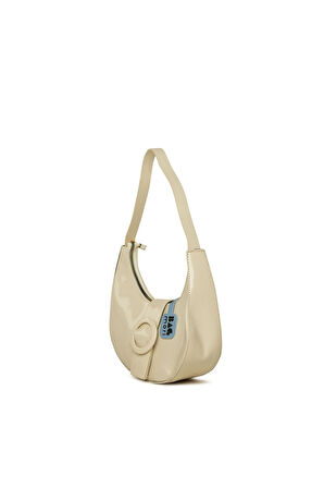 Krem  Oval Aksesuarlı Oval Rugan Baget M000008479