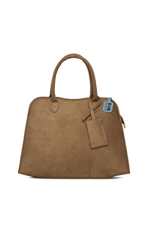 Vizon  Sallantı Detaylı Süet Tote Çanta M000008561