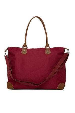 Bordo Baby Bag Baskılı Garnili Anne Bebek Çantası M000008582
