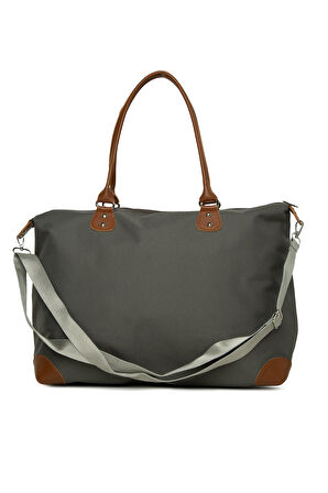 Gri Baby Bag Baskılı Garnili Anne Bebek Çantası M000008582