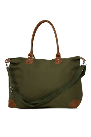 Haki Baby Bag Baskılı Garnili Anne Bebek Çantası M000008582