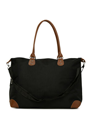 Siyah Baby Bag Baskılı Garnili Anne Bebek Çantası M000008582