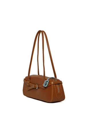 Taba  Gerçek Deri Kemerli İnce Askılı Çanta M000008606