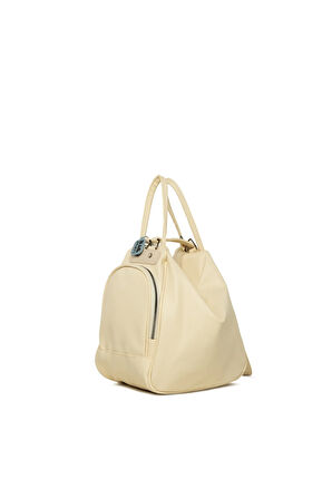 Krem  Cepli Askılı Ve Sırt Çantası M000008621