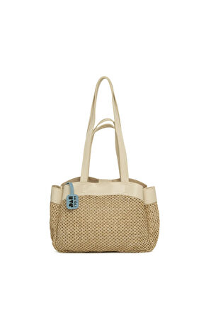 Vizon  Yavrulu Hasır File Mini Çanta M000008624