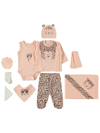 Bebbek Leopard  Zıbın Setleri - Pudra