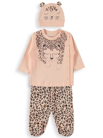 Bebbek Leopard  Zıbın Setleri - Pudra