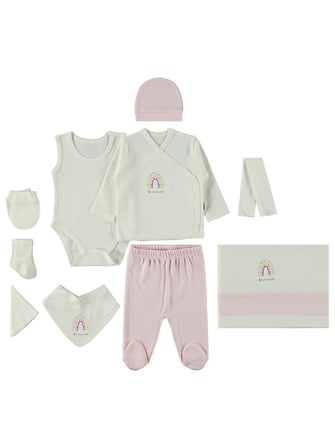 Bebbek Happy Day  Zıbın Setleri - Pembe