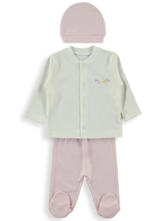 Bebbek Butterfly  Zıbın Setleri - Pembe