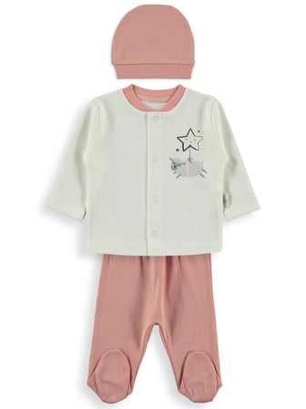 Bebbek Star  Zıbın Setleri - Pembe