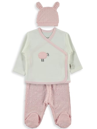 Bebbek Baby Love  Zıbın Setleri - Pembe