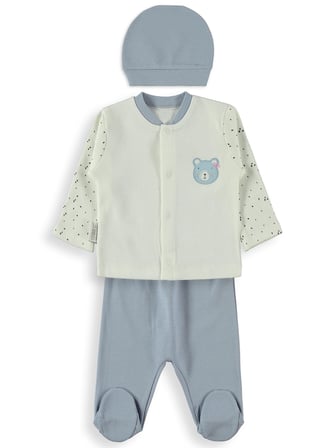 Bebbek Love Baby  Zıbın Setleri - Mavi